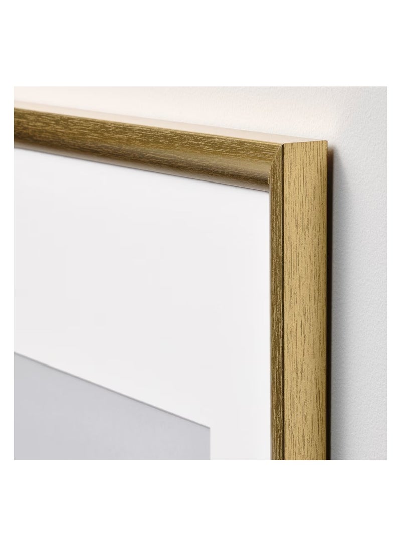 Selecto Hub Gold Picture Frame with Mat | Display 10x15 cm or 13x18 cm Photos | Wall Mount & Tabletop Photo Frame | Plastic Front Protection | Horizontal & Vertical Display - Image 3