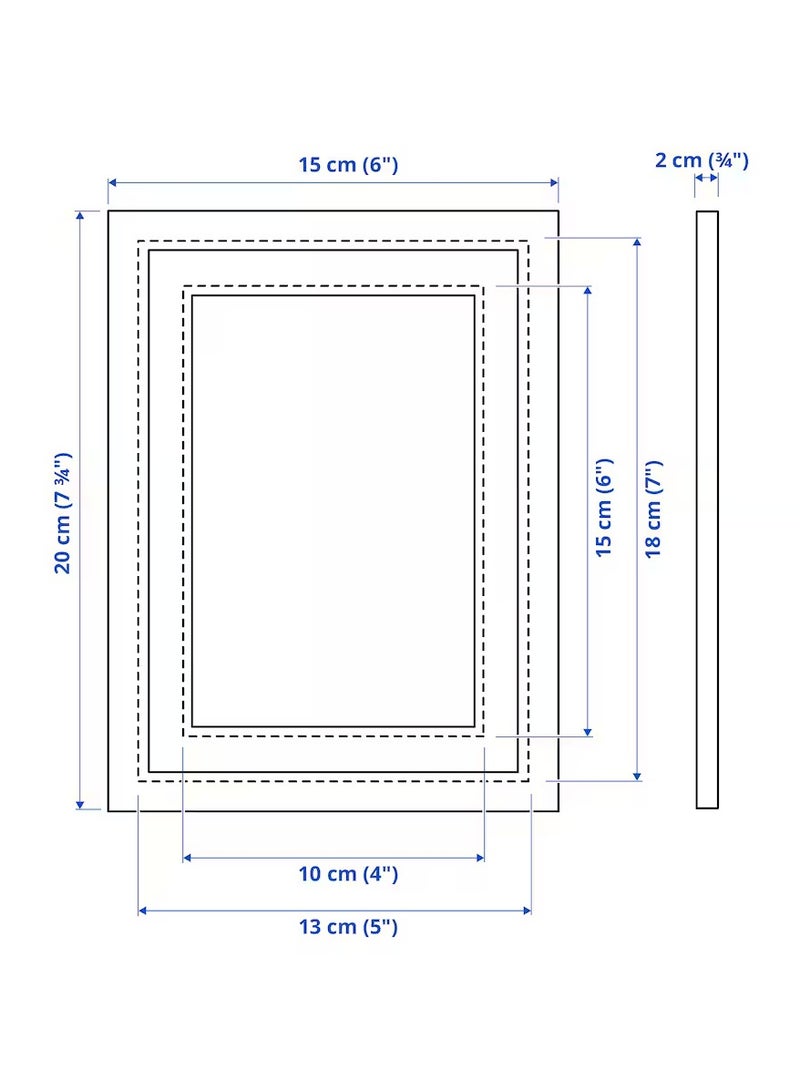 Selecto Hub Gold Picture Frame with Mat | Display 10x15 cm or 13x18 cm Photos | Wall Mount & Tabletop Photo Frame | Plastic Front Protection | Horizontal & Vertical Display - Image 4