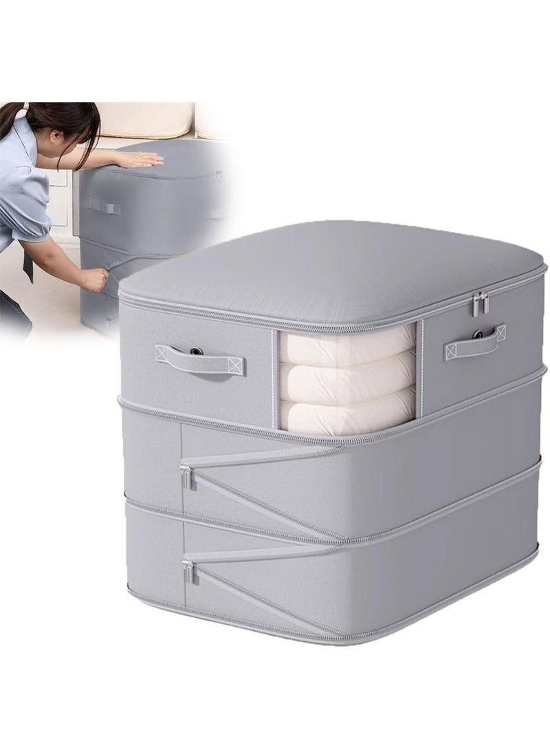 Bukela Portable Storage Bag, Large Capacity Portable Compression Storage Bag , Oversized, Suitable for Clothes, Quilts, Pillows, Sofa Cushions, Duvets, Ideal for Bedrooms and Living Rooms, Space-Saving Organizer Helper, - Image 1