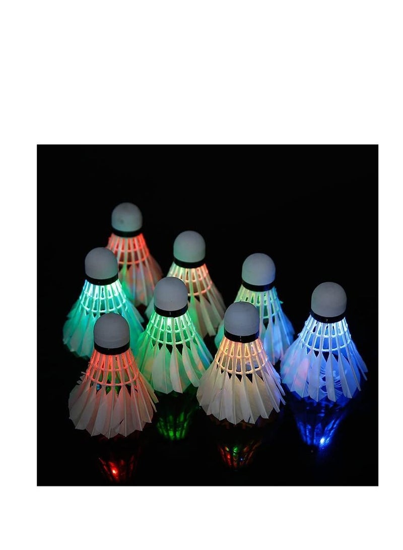 Generic LED Badminton Shuttlecocks, Dark Night Glow Birdies Lighting for Outdoor & Indoor Sports Activities with Great Stability and Durability, gift Kids, Family, Friends 8Pcs - Image 5