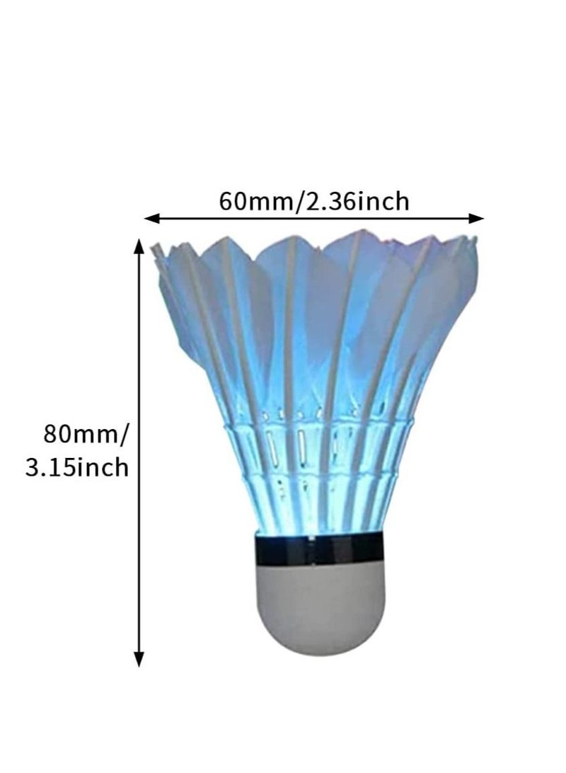 Generic LED Badminton Shuttlecocks, Dark Night Glow Birdies Lighting for Outdoor & Indoor Sports Activities with Great Stability and Durability, gift Kids, Family, Friends 8Pcs - Image 4