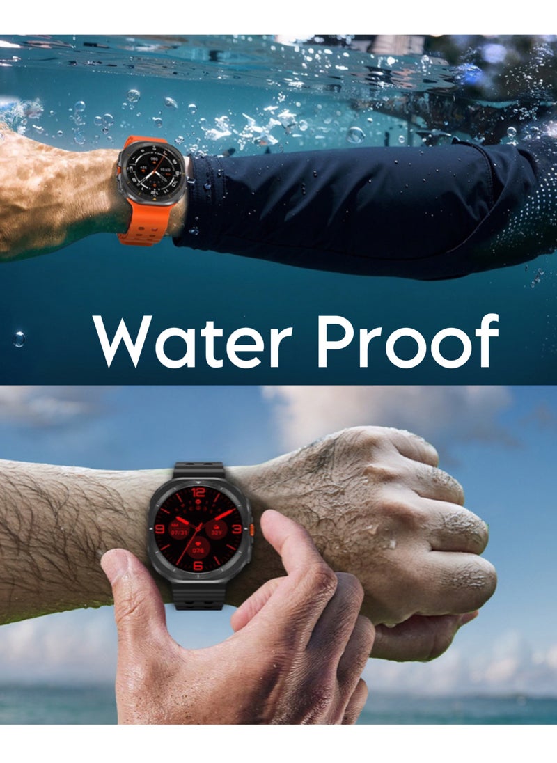 SH PROTECT TOUCH - Galaxy Watch 7 Ultra 47mm IP68 Waterproof Bluetooth Call Compass Smartwatch Smart Watch 7 Ultra 1.43" Super Amoled  Screen GPS Tracking Smart Watch  for Men Outdoor Sports - Image 1