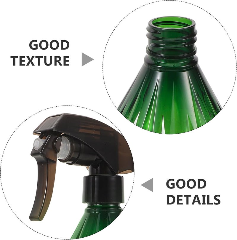 2pcs Continuous Mister Spray Bottles for Hair Styling 200ml with Steel Ball Fine Mist Sprayer for Barber Salon and Home Use Green - Image 3