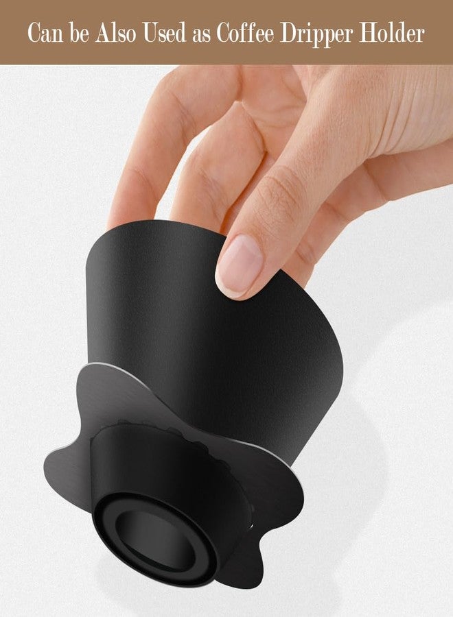 CAFEMASY Drip Assist Tool for Pour Over Coffee Dripper Clear Water Flow Control Dish with Metal Holder Compatible with V60 & Orea Coffee Dripper - Image 4