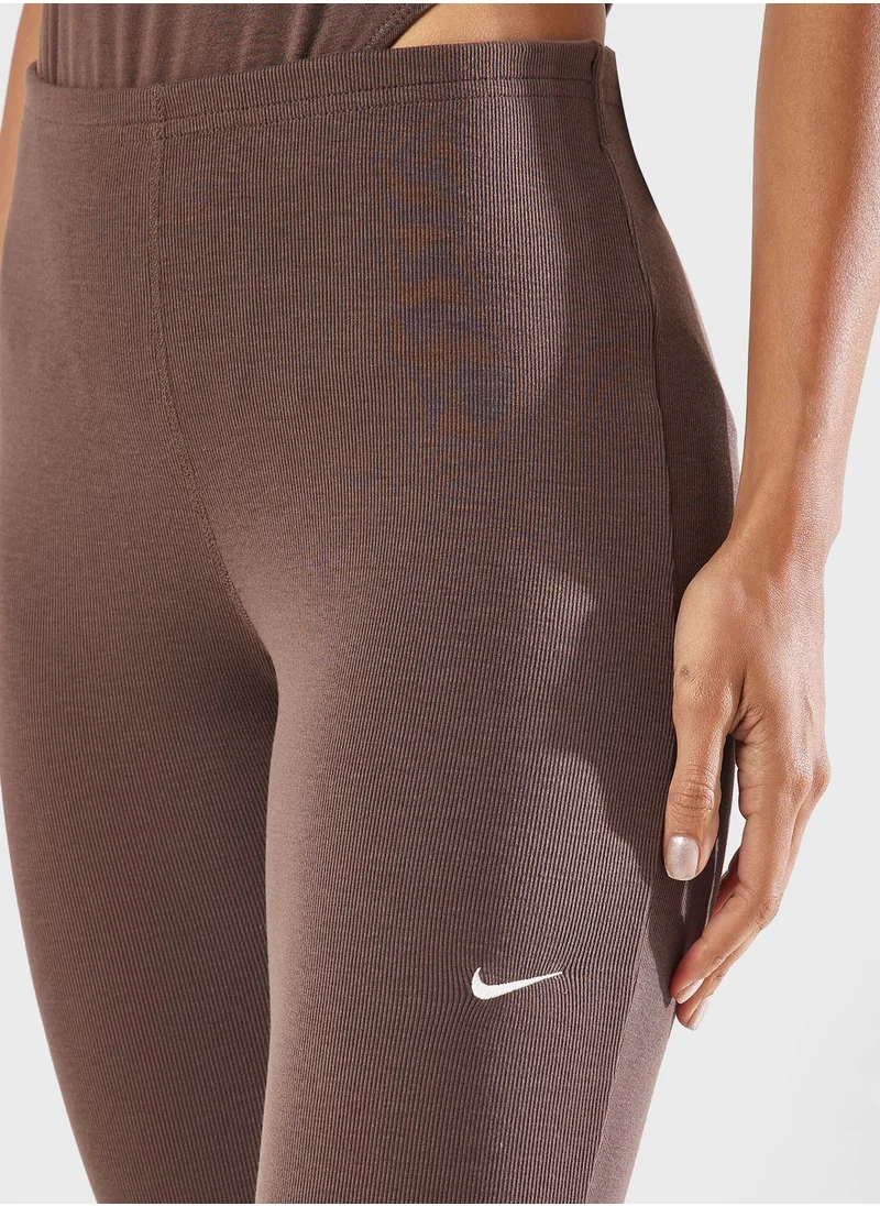 Nike Nsw Knit Ribbed Mid Rise Pants.