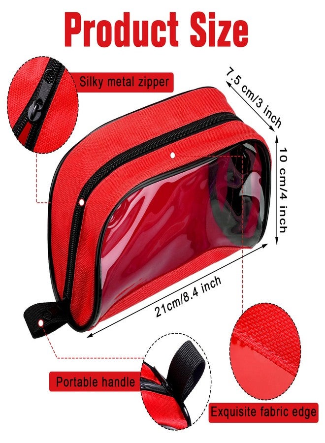 Oudain 8 Pcs First Aid Bag Empty 8 Colors First Aid Pouches Portable Medical Bag with Zipper and Transparent Window Medical Organizer Kit Accessory for Home Outdoor Travel Supplies - Image 2