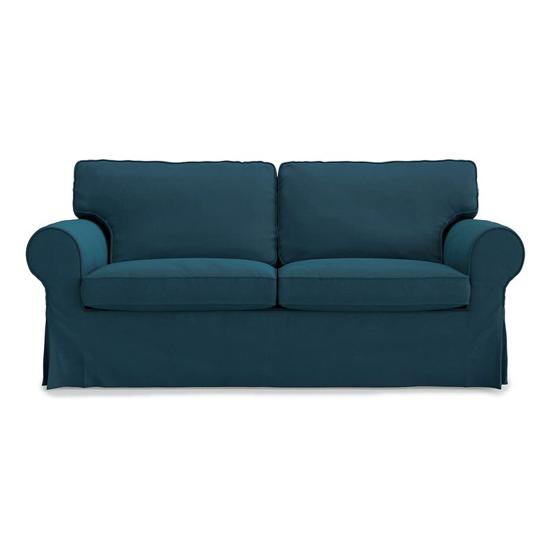 FMCTL FMCTL Ektorp Loveseat Cover Replacement for IKEA Ektorp Loveseat Slipcover Ektorp 2 Seater Sofa Cover Ektorp Sofa Cover OnlyDark Ocean 
