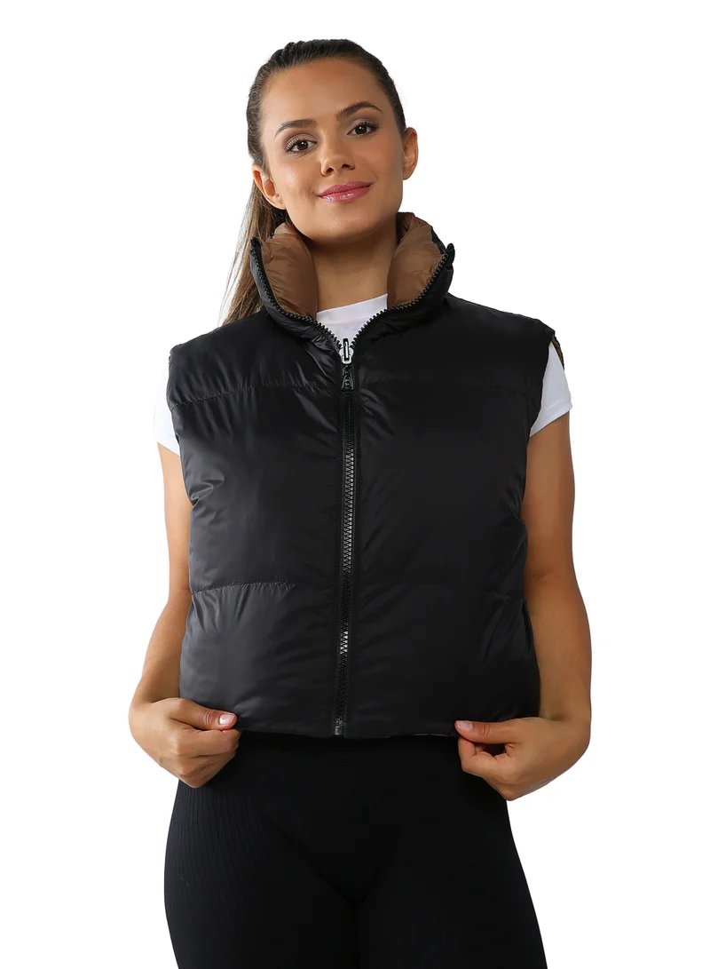 London Rag Reversible Vest Puffer Jacket