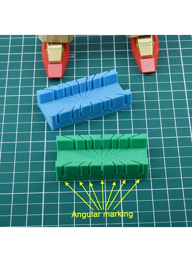 Blue Angle Cutting Aid Tool With Markings For 30 45 And 90 Degree Cuts - Image 3