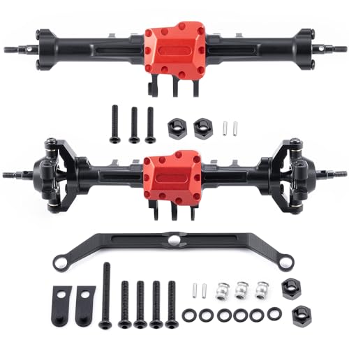 MOHERO TRX4M Extended Front Rear Axles Set 4mm Aluminum Alloy Complete Axles for 118 Scale RC Crawler Car Upgrade Part Axles Set - Image 1