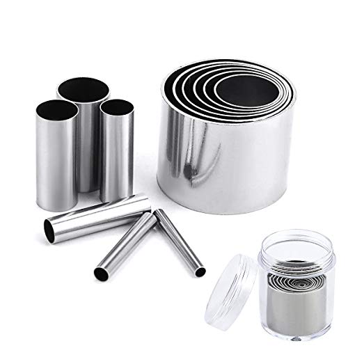 Fireboomoon مجموعة قواطع ثقوب هول هولو 12 قطعة مع علبة تخزين، قواطع دائرية من الفولاذ المقاوم للصدأ، أدوات تشكيل الخزف، أدوات الخبز، قوالب تشكيل الطين البوليمري، الحرف اليدوية - Image 1