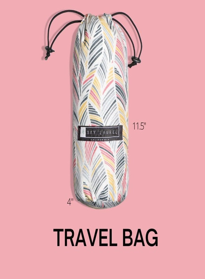 BAY LAUREL 4-Pack Oversized Turkish Beach Towels - Quick Dry, Sand Free Towels with Travel Bags, 39"x71", Lightweight (Pack of 4 - Blush with Floral Bag) - Image 5