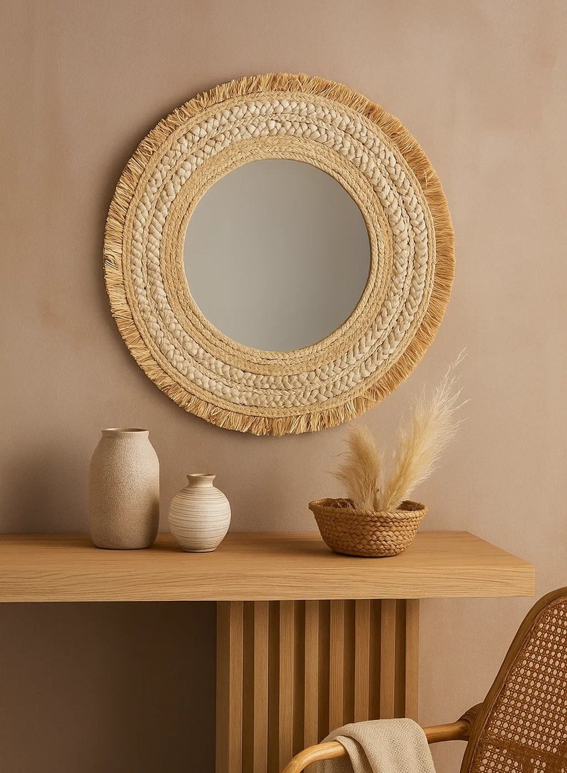 لوفت سيليا، مرآة، مستديرة، غرفة نوم، معيشة، حمام، D68XP2CMS، مضفرة-179431 - Image 1