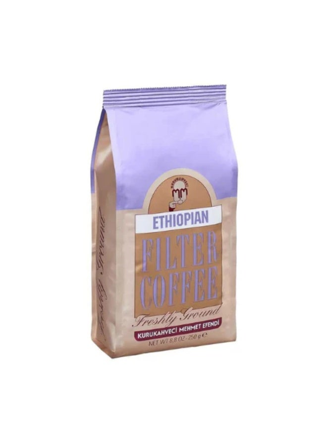 Ethiopian Filter Coffee – Freshly Ground (250g) | Kurukahveci Mehmet Efendi