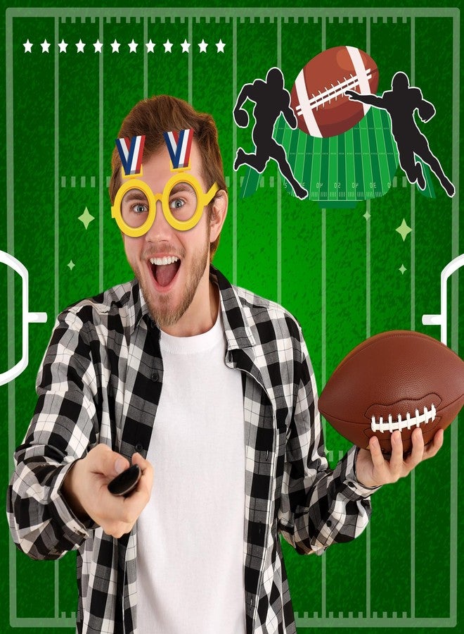 Harrycle 32 Pcs Football Party Decorations Touchdown Paper Glasses Frame It's Game TIME Photo Booth Props Eyeglasses for Sports Football Theme Birthday Baby Shower Favors Supplies - Image 5