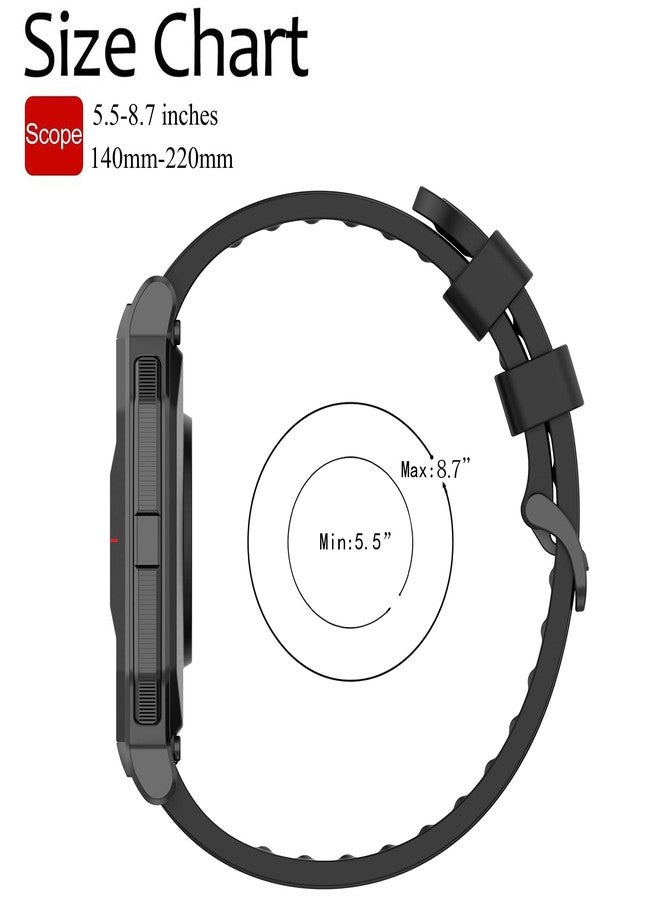 QGHXO Band for Amazfit GTS 4/4 Mini/3/2/2e/ GTR Mini/GTR 42mm/Active, Soft Silicone Replacement Band for Amazfit Bip 3/3 Pro/U Pro/S lite/Lite/S/U - Image 5