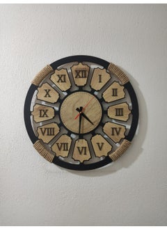 ALDA Rope Decorative Wooden Wall Clock 49CM.  - Image 1