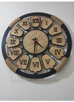 ALDA Rope Decorative Wooden Wall Clock 49CM.  - Image 4