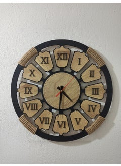 ALDA Rope Decorative Wooden Wall Clock 49CM.  - Image 5