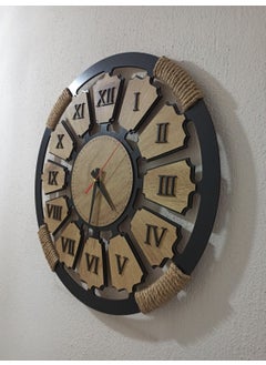 ALDA Rope Decorative Wooden Wall Clock 49CM.  - Image 3