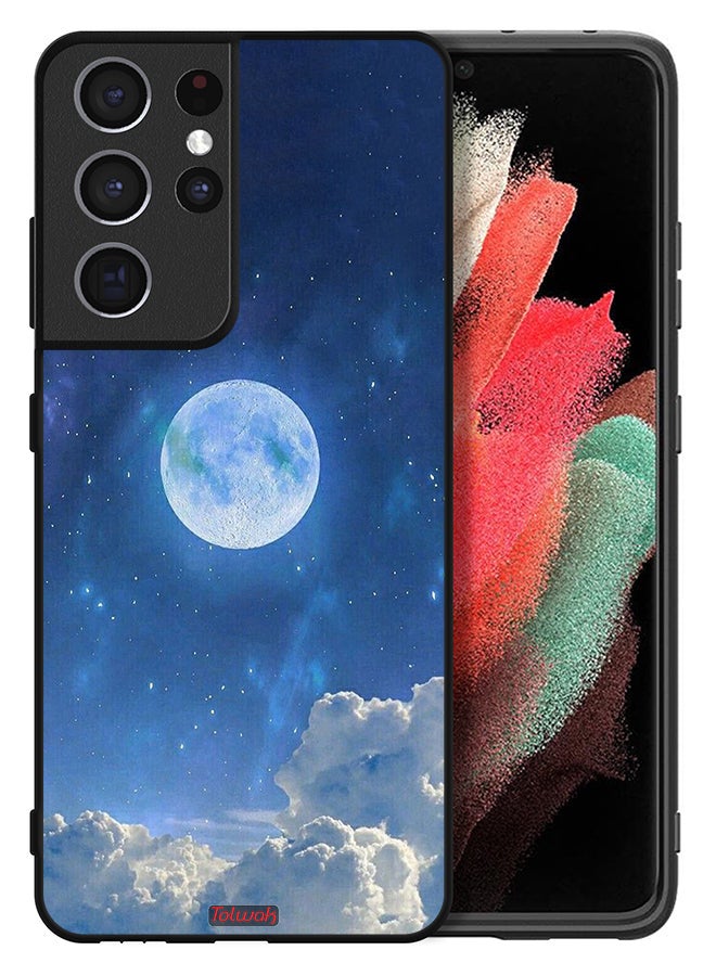 Tolwak Samsung Galaxy S21 Ultra 5G Protective Case Cover Moon Clouds - Image 2