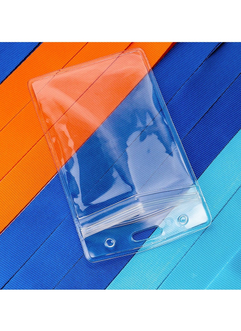 Generic - 8 Waterproof ID Card Holders with Colorful Lanyards, Durable and Ideal for Events, Cruises, and Festivals - Image 1