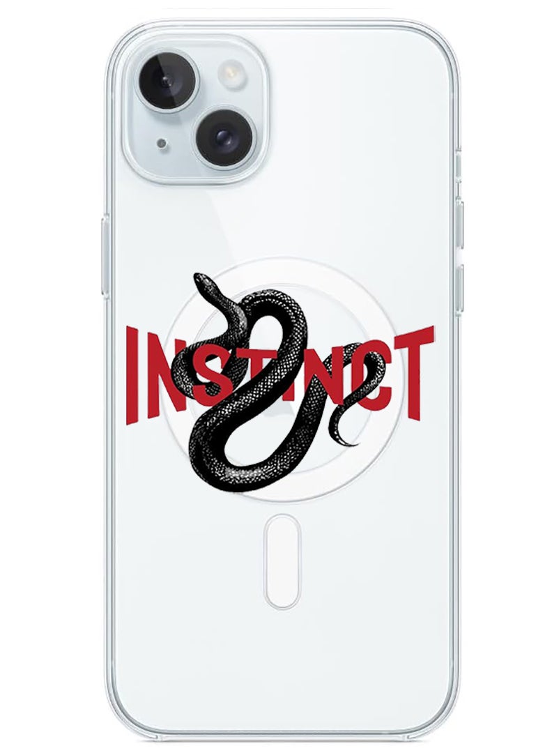 Theodor Magnetic Case for iPhone 15 6.1-inch Compatible with MagSafe Wireless Charging, Shockproof Phone Bumper Cover Instinct copy - Image 1