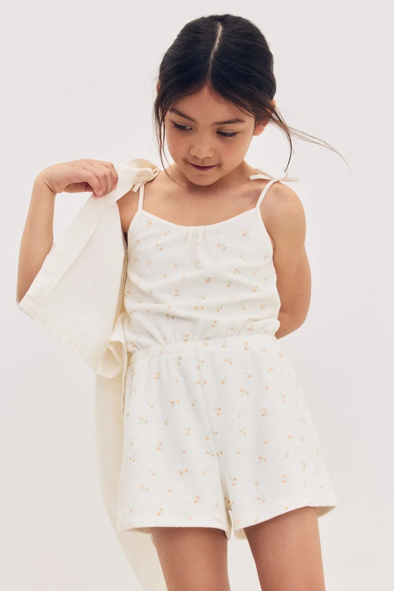 H&M Patterned terry jumpsuit