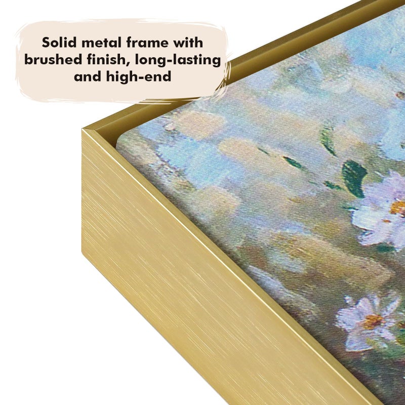 FOLKOR Canvas Floater Frame for 24x30 Oil Paintings, DIY Metal Canvas Frame with 1.5" Deep Modern Prints Wall Art/Portrait/Landscape Living Room Bedroom Kitchen Decor (Gold) - Image 4