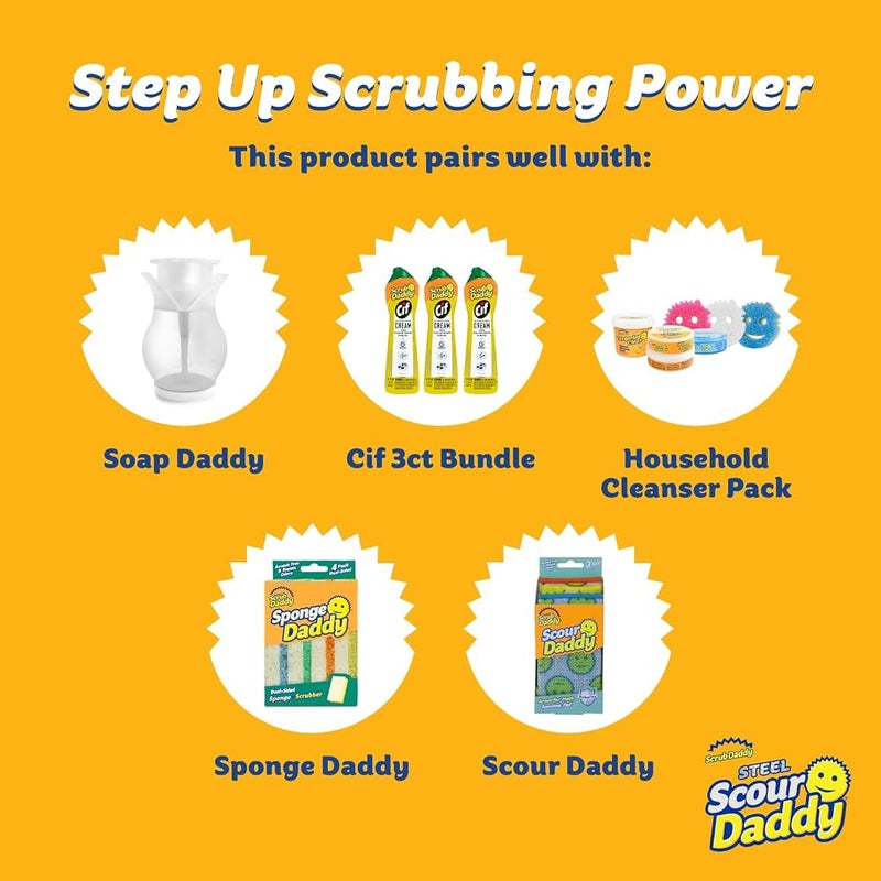 Scrub Daddy Scour Daddy Steel (2 Count x 6) - Image 5