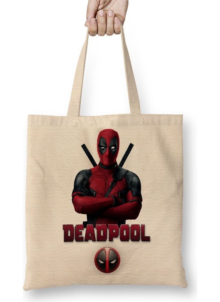 Baskı Dükkanı - Print Shop Marvel Deadpool Tote Bag Long Handle - Image 1