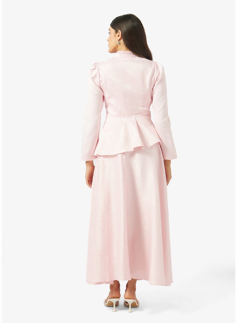 Khizana Peplum Top & Skirt Set - Image 2