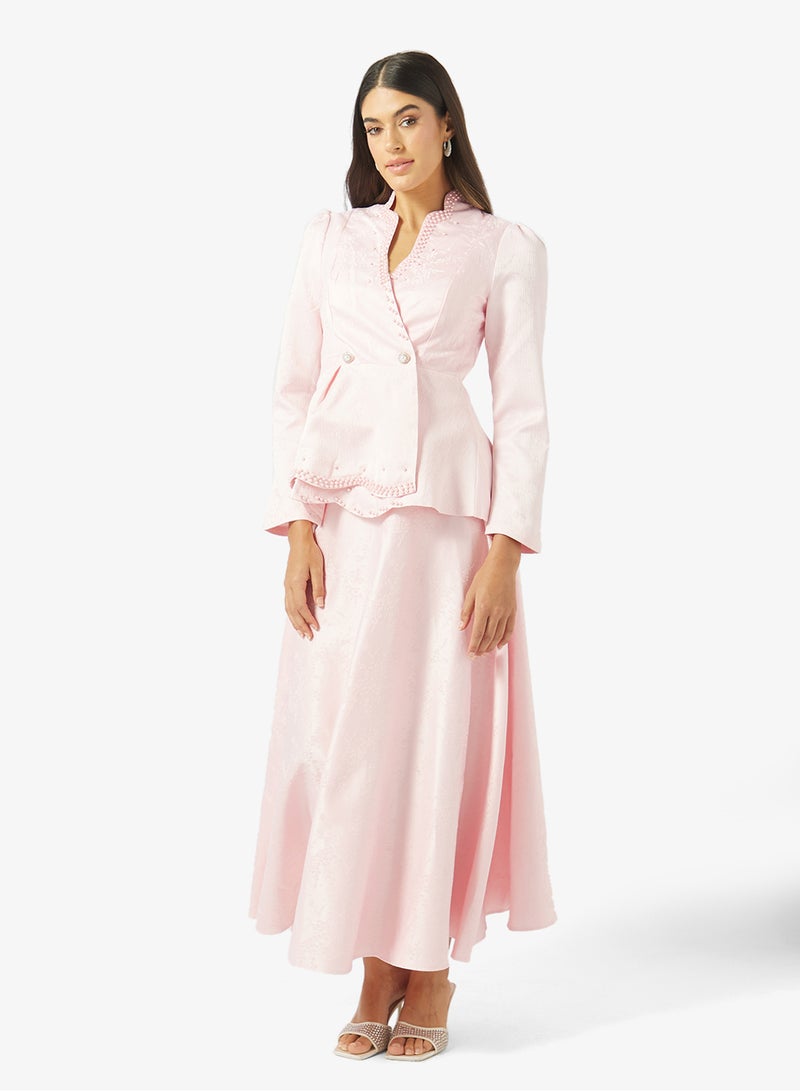 Khizana Peplum Top & Skirt Set - Image 1