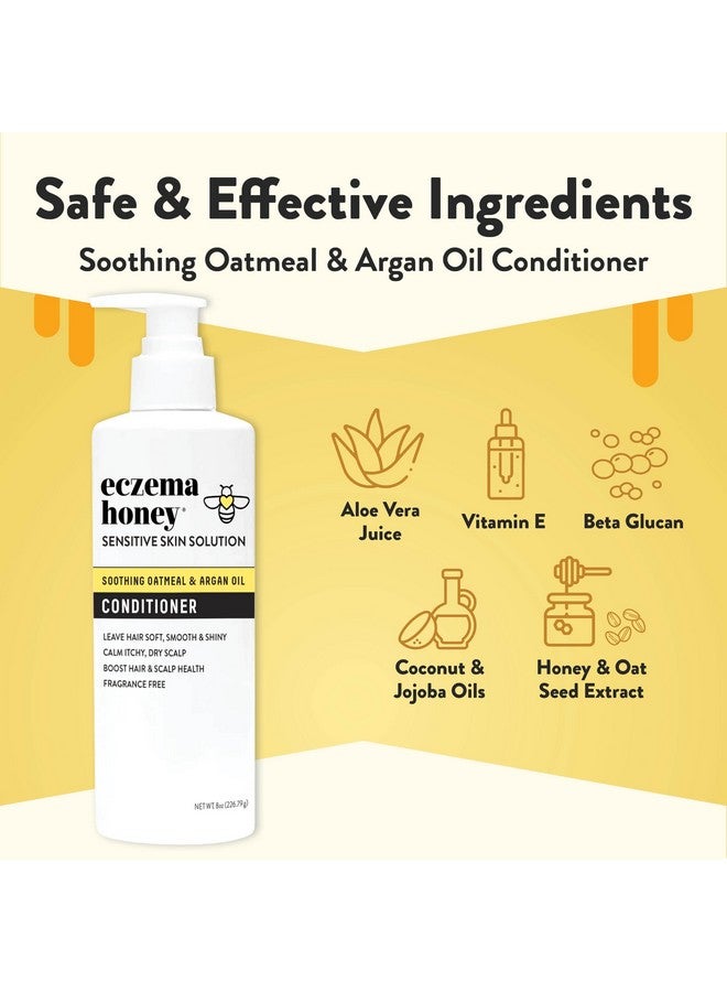 ECZEMA HONEY Nourishing Conditioner - Helps with Psoriasis, Dermatitis, & Flaking - Daily Dandruff Conditioner & Scalp Care - Itchy Scalp Treatment for Men, Women & Kids (8 Oz) - Image 2