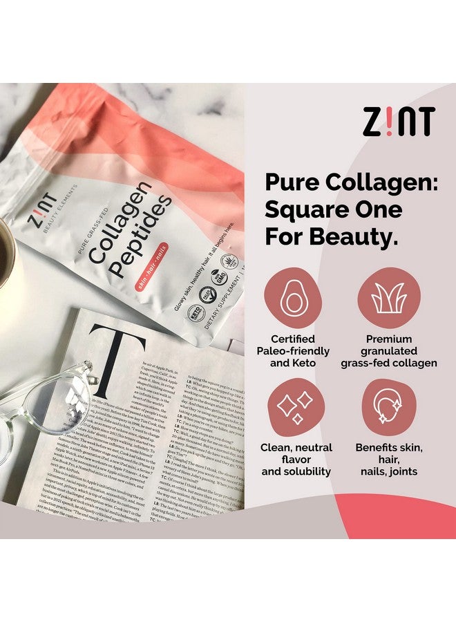 Zint مسحوق بروتين ببتيدات الكولاجين؛ معزز كولاجين طبيعي؛ مكملات مفاصل للرجال والنساء 10 أوقية - Image 4