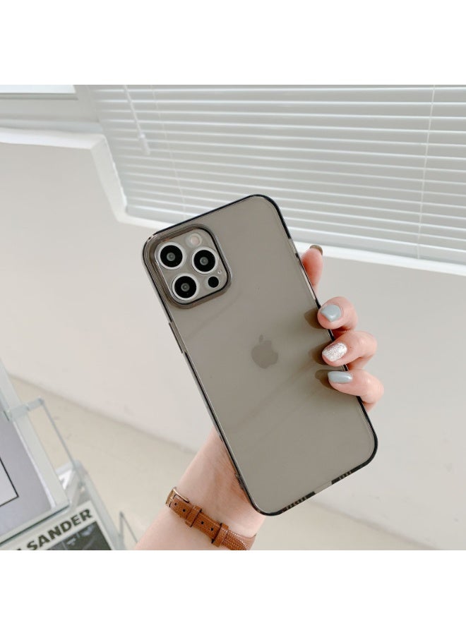 NIBEMINENT Protective TPU Case Cover For iPhone 15 Plus, Transparent Frame Case