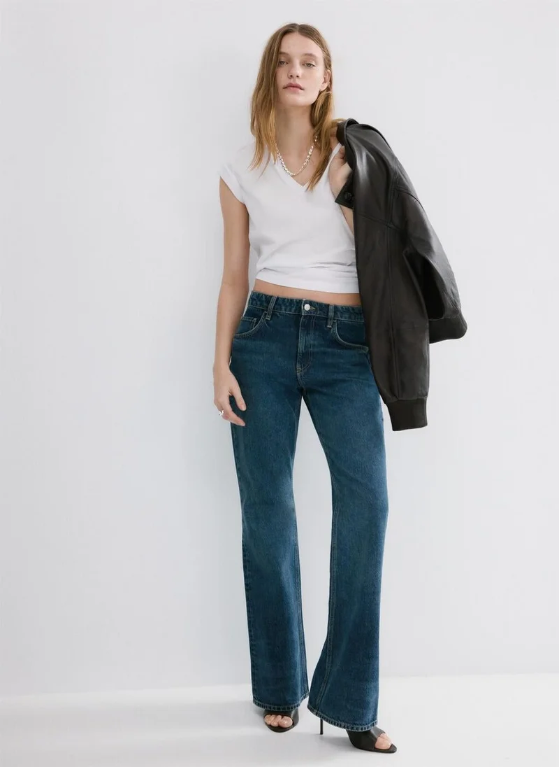 MANGO  V-neck cotton T-shirt for Women | Best Price UAE