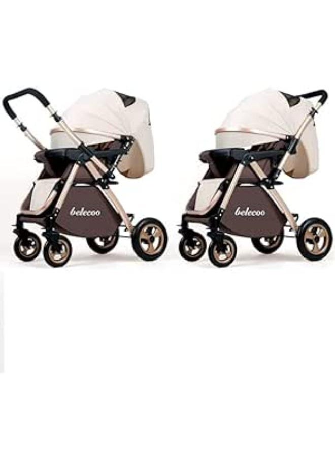 belecoo - belecoo baby stroller brown color - Image 1