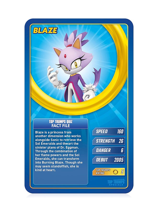 Winning Moves Toptrumps Sonic Card - Image 5