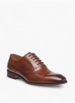DUCHINI Men's Perforated Detail Lace-Up Oxford Shoes  - Image 2