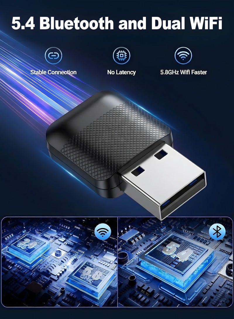 مساحة باردة محول لاسلكي ثنائي في واحد لـ CarPlay و Android Auto، يحول السلكي إلى لاسلكي مع تركيب وتشغيل، اتصال تلقائي سريع بدون تأخير، تصميم مضغوط لهواتف iPhone و Android، متوافق عالميًا مع 98% من السيارات ذات منفذ USB/USB-C، أسود - Image 3