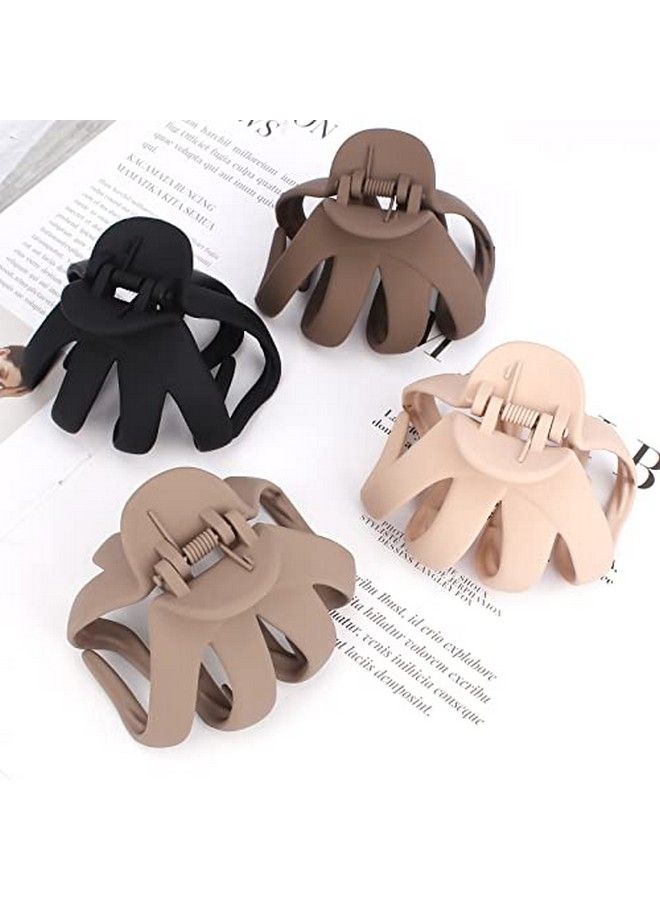 Cocide 4Pcs Hair Claw Clips For Women Acrylic Large Octopus Clip Nonslip Big Spider Hair Claw For Girls Surper Strong Hold Grip Hair Jaw Clip For Thick Hair Accessories For Beach Daily Party 3.1Inch (7) - Image 4