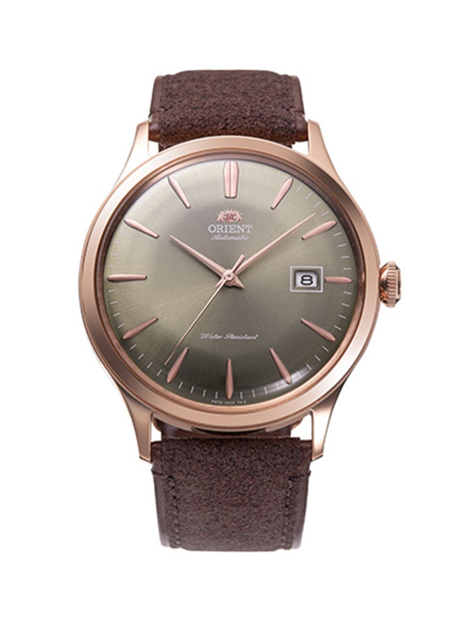 ORIENT Men Bambino Automatic Leather Strap Men's Watch RA-AC0P04Y - Image 1