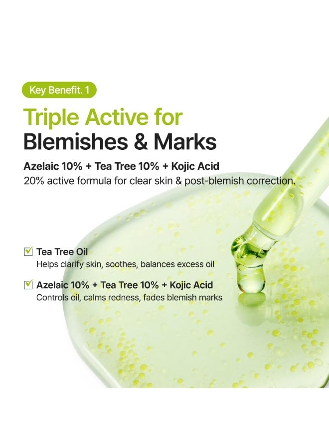 PURITO Azelaic Acid 10% + Kojic Acid + Tea Tree Facial Serum | for Acne & Marks, Breakouts | High-Level Azelaic Acid 10% | 30ml - Image 4