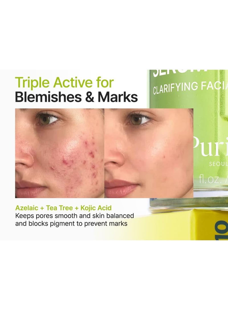 PURITO Azelaic Acid 10% + Kojic Acid + Tea Tree Facial Serum | for Acne & Marks, Breakouts | High-Level Azelaic Acid 10% | 30ml - Image 2