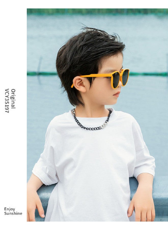 VVC نظارات شمسية للأطفال قابلة للطي - حماية من الأشعة فوق البنفسجية، نظارات شمسية صيفية للجنسين لحماية العين - Image 1