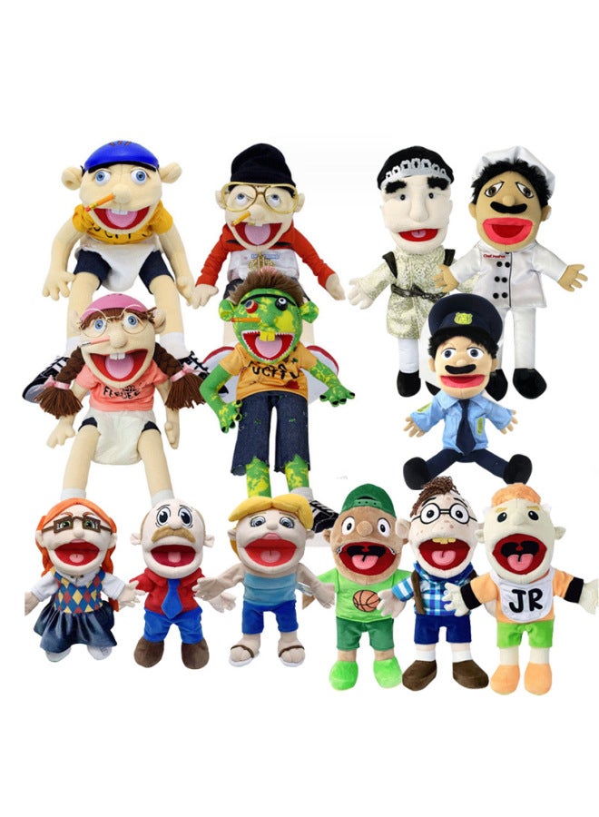 Jeff Hand Doll Toy Mouth Open Funny Plush Toy Zombie Rock Jeff Hand Doll Mouth Can Move With Operating Lever-Color:Junior-Height: 40CM-Weight: 160G-Height:Picture Size - Image 2