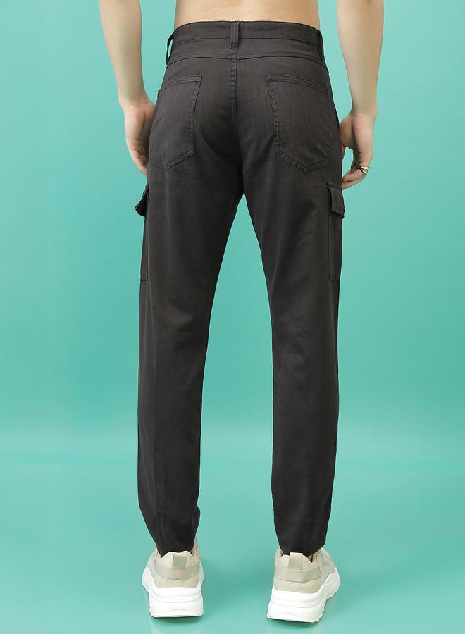 HIGHLANDER Mid Rise Regular Fit Trousers with Cargos Pockets - Image 3