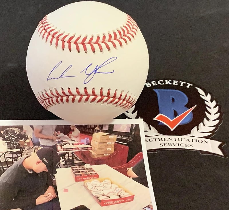 Andrew Vaughn Milwaukee Brewers Autographed Signed Official Major League Baseball BECKETT WITNESS COA