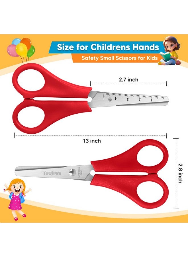 Taotree Kids Scissors Bulk of 12-Pack, Taotree 5" Kid Scissors for School Supplies, Kids Safety Scissors Art Craft Supplies, Small Scissors, Blunt Tip Scissor for Child Student Classroom Scrapbook Supplies - Image 5